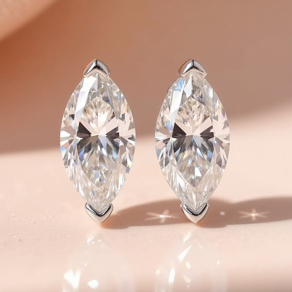 6. Sirena Moissanite Studs