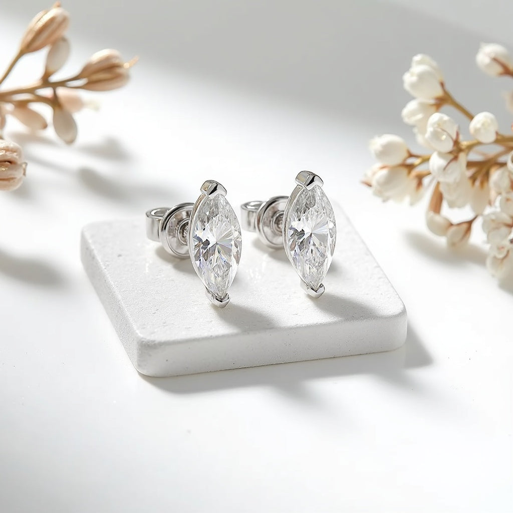 6. Sirena Moissanite Studs