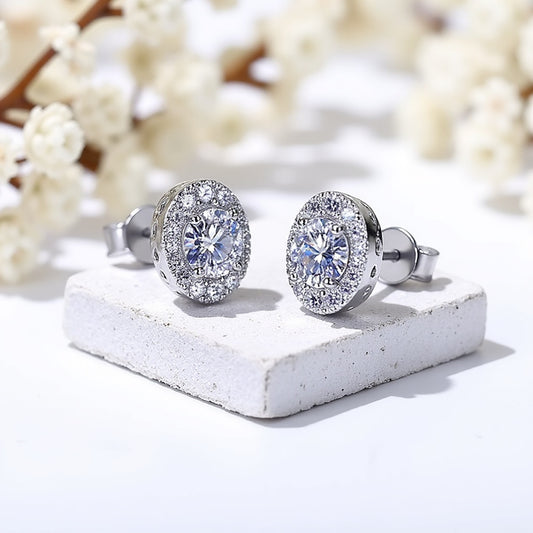2. Seraphina Moissanite Studs