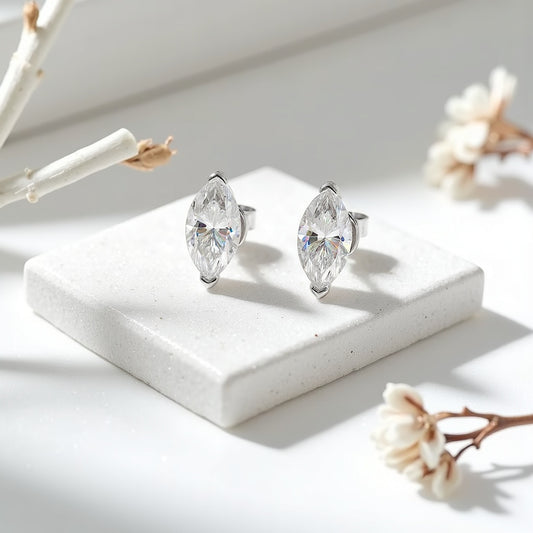 6. Sirena Moissanite Studs